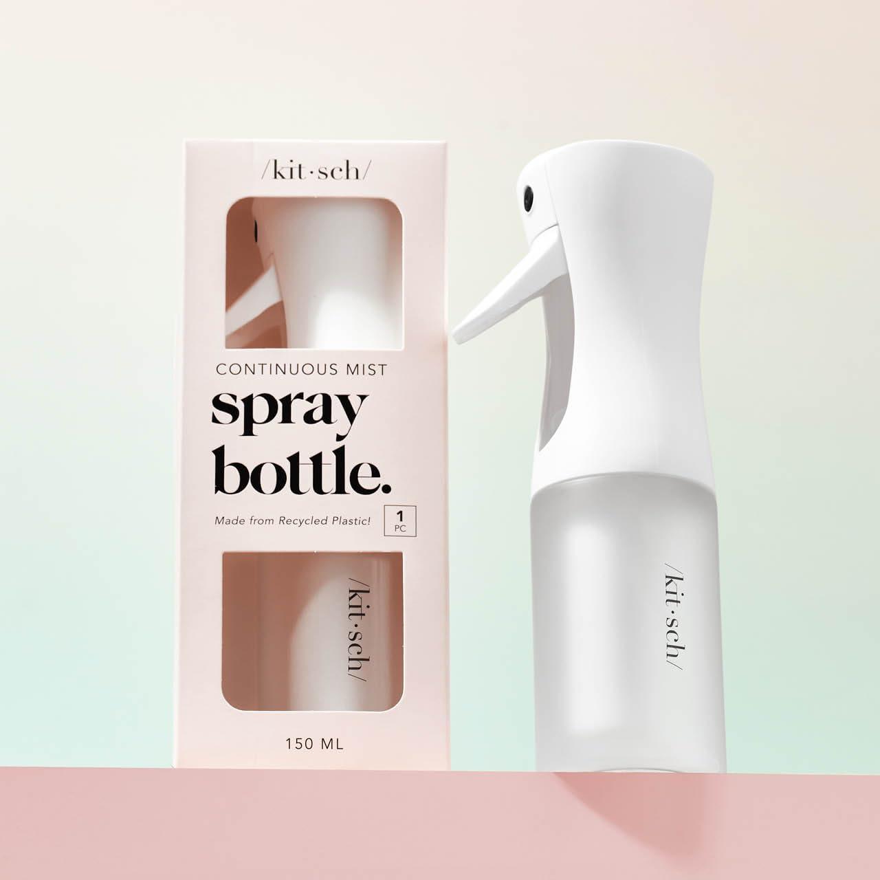 image:imageKitsch Continuous Spray Bottle for Hair Fine Mist Water Mister amp Water Spray Bottle Recycled Hair Spray Bottle Spray Bottles for Cleaning Styling Plants amp More Sheer Violet 150mlWhite