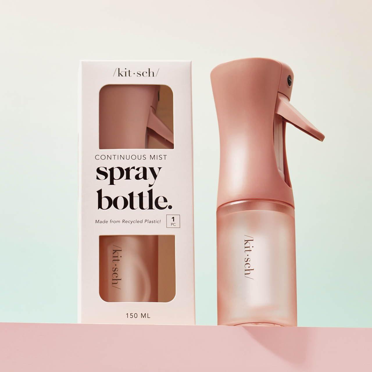 image:imageKitsch Continuous Spray Bottle for Hair Fine Mist Water Mister amp Water Spray Bottle Recycled Hair Spray Bottle Spray Bottles for Cleaning Styling Plants amp More Sheer Violet 150mlTerracotta