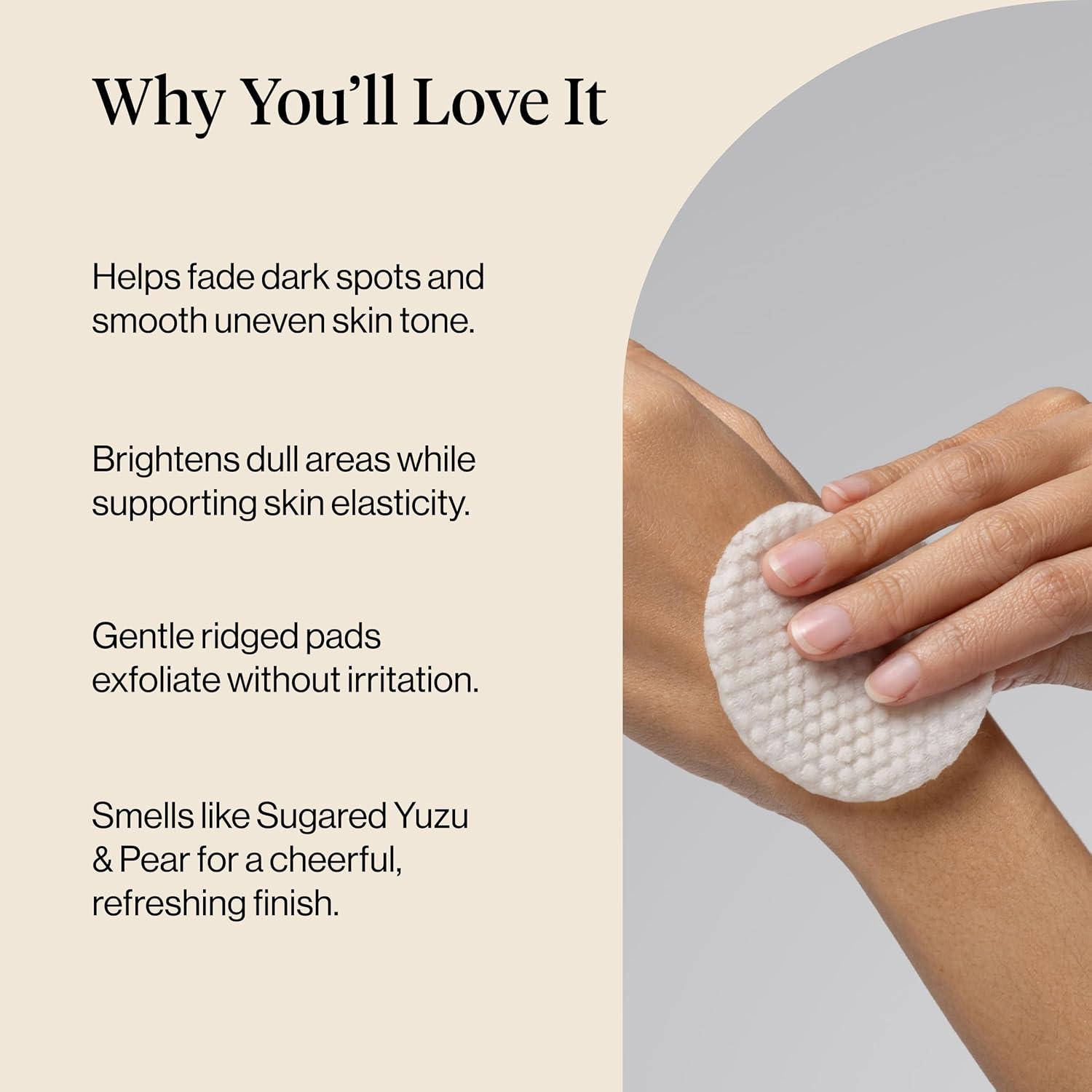 image:imageKitsch Kojic Acid Cleansing Pads with Turmeric amp Cica to Smooth Refresh amp Even Tone Skin Care Exfoliating amp Brightening PreSoaked Cotton Pads for Face and Body 50 count