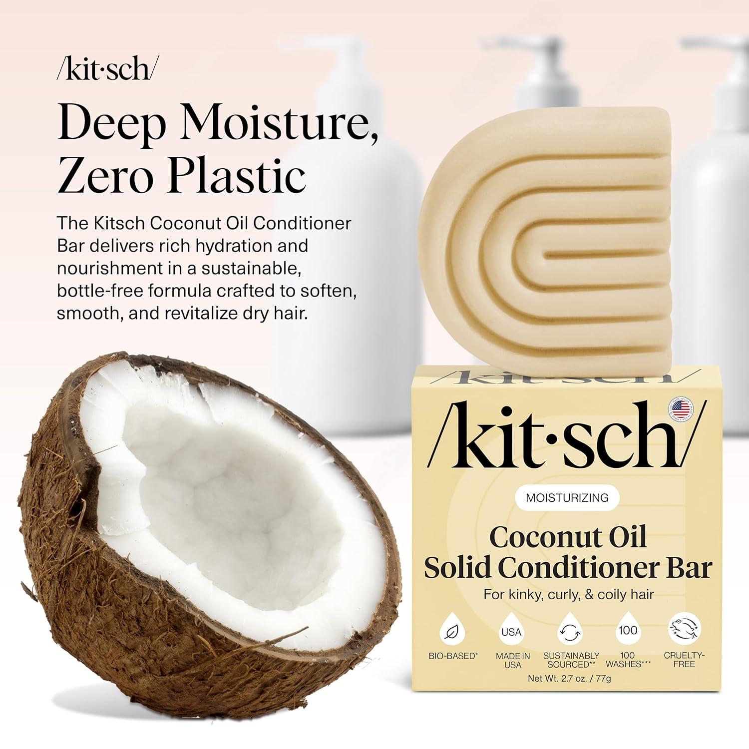 image:imageKitsch Rice Water Protein Shampoo Bar for Hair Growth x Star Wars C3PO Design Strengthening Hair Shampoo for Men and Women Paraben Silicone amp SulfateFree Vegan Hair Care 32 ozCoconut Oil DeepMoisturizing Conditioner Bar