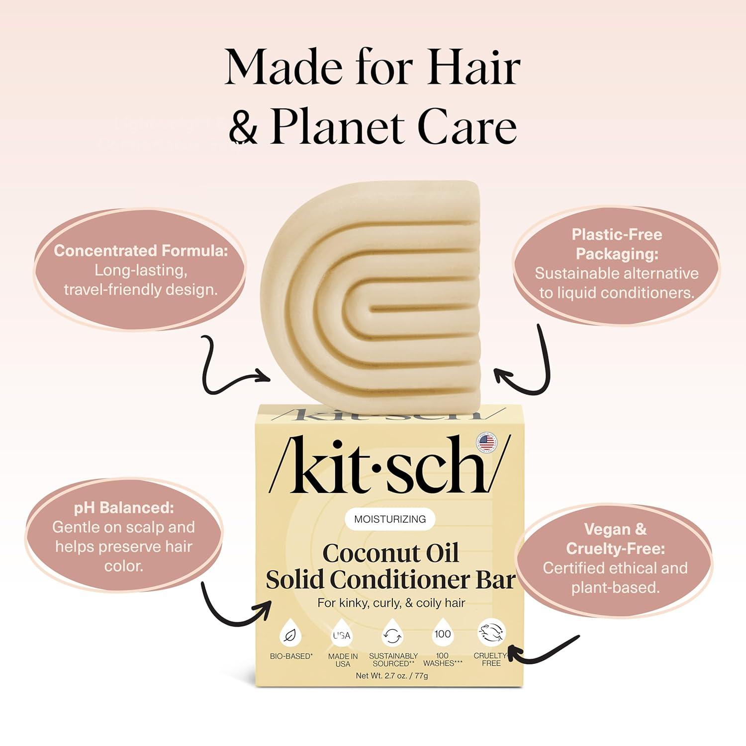 image:imageKitsch Rice Water Protein Shampoo Bar for Hair Growth x Star Wars C3PO Design Strengthening Hair Shampoo for Men and Women Paraben Silicone amp SulfateFree Vegan Hair Care 32 ozCoconut Oil DeepMoisturizing Conditioner Bar