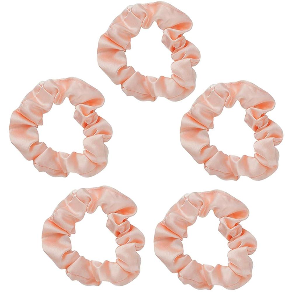 image:imageKitsch Pillow Satin Scrunchies for Women  Hair Ties No Damage No Crease Hair Accessories  Perfect for Day or Night  Ideal Gifts for Women  4pcsBlush