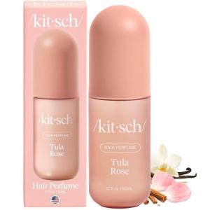 Kitsch Hair Perfume for Women – Oak & Amber | Clean, Deodorizing & Patented Odor-Eliminating Technology Hair Spray & Body Mist – Freshen Hair, Body & Pillows- Berries and Blooming Jasmine Scent – 50mL(Floral Vanilla Scent)