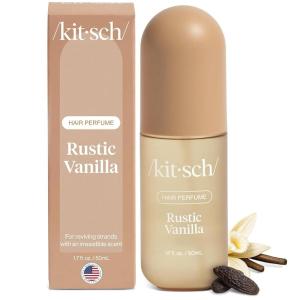 Kitsch Hair Perfume for Women – Oak & Amber | Clean, Deodorizing & Patented Odor-Eliminating Technology Hair Spray & Body Mist – Freshen Hair, Body & Pillows- Berries and Blooming Jasmine Scent – 50mL(Warm Tonka  Vanilla & Cedar Blend)