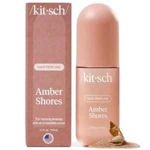 Kitsch Hair Perfume for Women – Oak & Amber | Clean, Deodorizing & Patented Odor-Eliminating Technology Hair Spray & Body Mist – Freshen Hair, Body & Pillows- Berries and Blooming Jasmine Scent – 50mL(Woody Aquatic Scent)