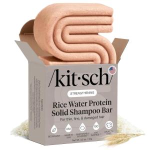 Kitsch Rice Water Protein Shampoo Bar for Hair Growth x Star Wars C-3PO Design – Strengthening Hair Shampoo for Men and Women – Paraben, Silicone & Sulfate-Free, Vegan Hair Care – 3.2 oz(Rice Water Shampoo Bar)