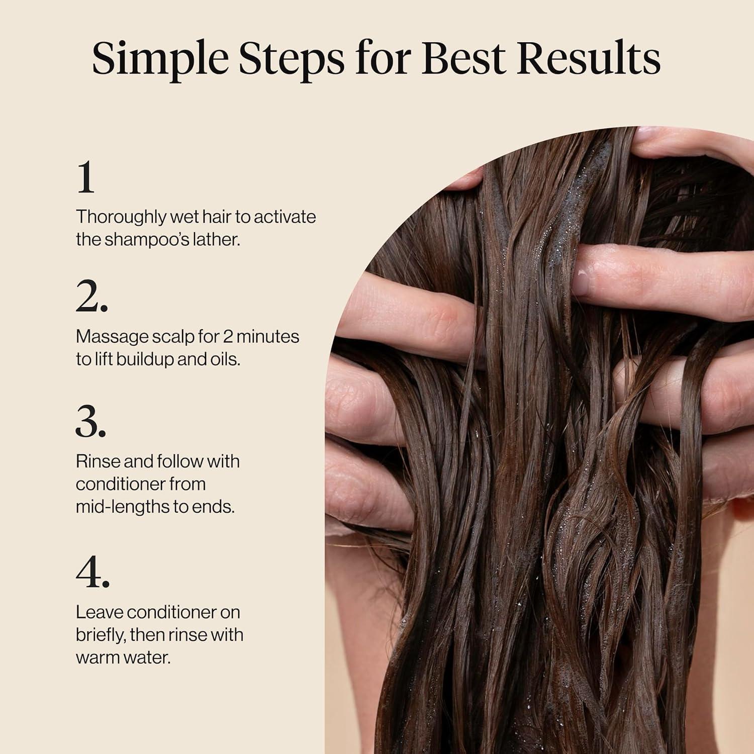image:imageKitsch Clarifying Tea Tree amp Mint Liquid Shampoo for Men and Women Clarifying Shampoo with Peppermint amp Tea Tree Oil for Oily Hair amp Scalp Buildup Clean ColorSafe Hair Care Made in USA 123 oz
