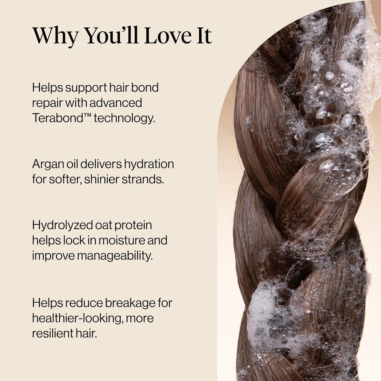 image:imageKitsch Repairing Argan Oil Shampoo for Men amp Women wTerabond Argan Oil for Hair Repairs amp Renews Damaged Weak amp Brittle Hair Silicone Paraben amp Sulfate Free Shampoo for Hair Care 123 oz
