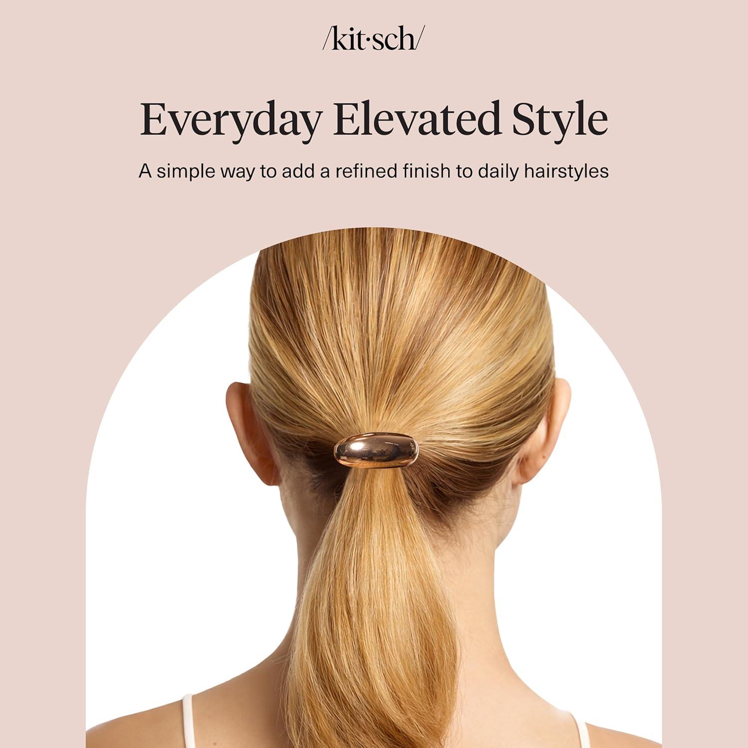 image:imageKitsch Rhinestone Gold Hair Cuff Metal Ponytail Cuff for Braids Updos amp Everyday Hairstyle Durable amp Elegant Hair Ties Girl Fashion Accessories Ideal Gifts For Women 1pcGold