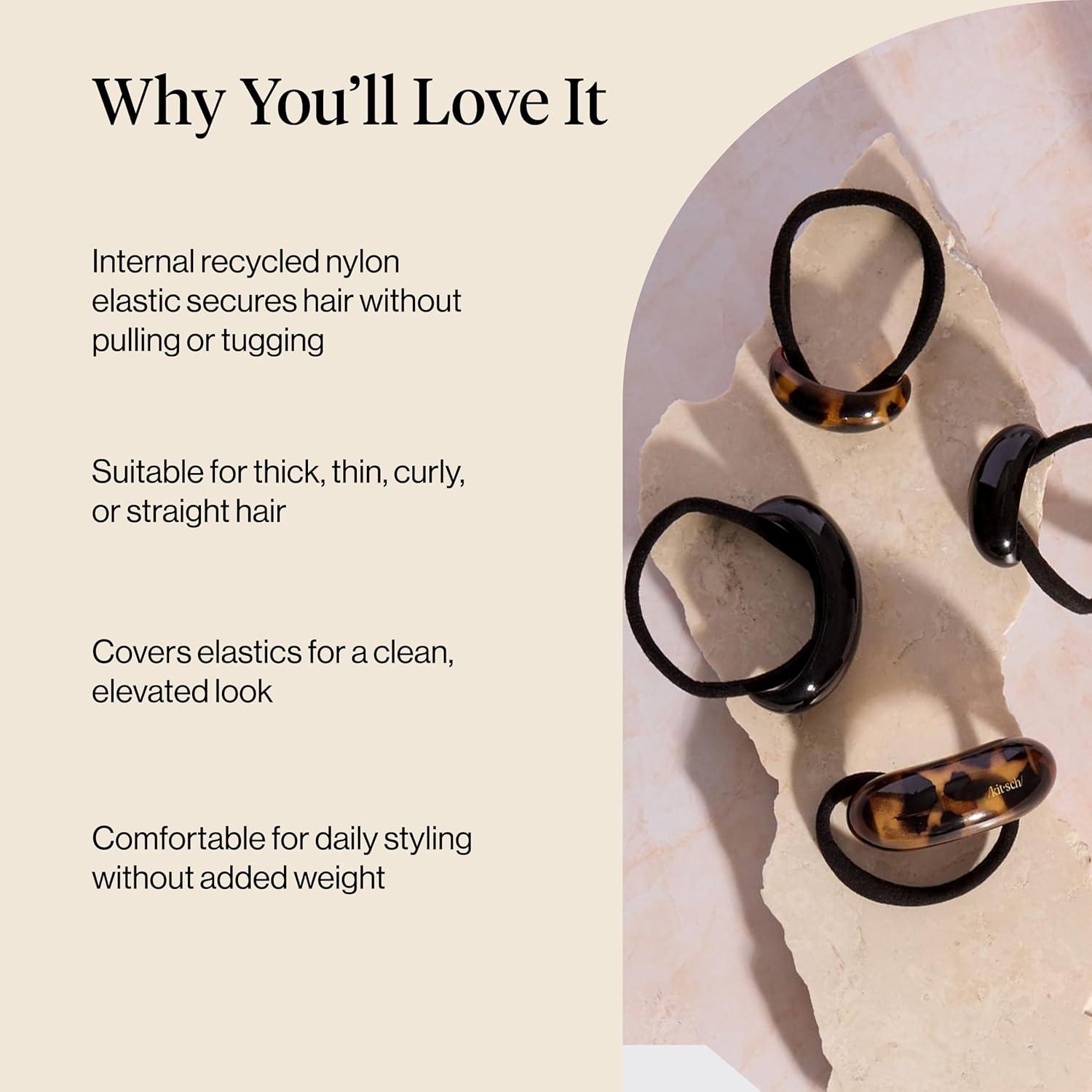 image:imageKitsch Rhinestone Gold Hair Cuff Metal Ponytail Cuff for Braids Updos amp Everyday Hairstyle Durable amp Elegant Hair Ties Girl Fashion Accessories Ideal Gifts For Women 1pcBlack Tort