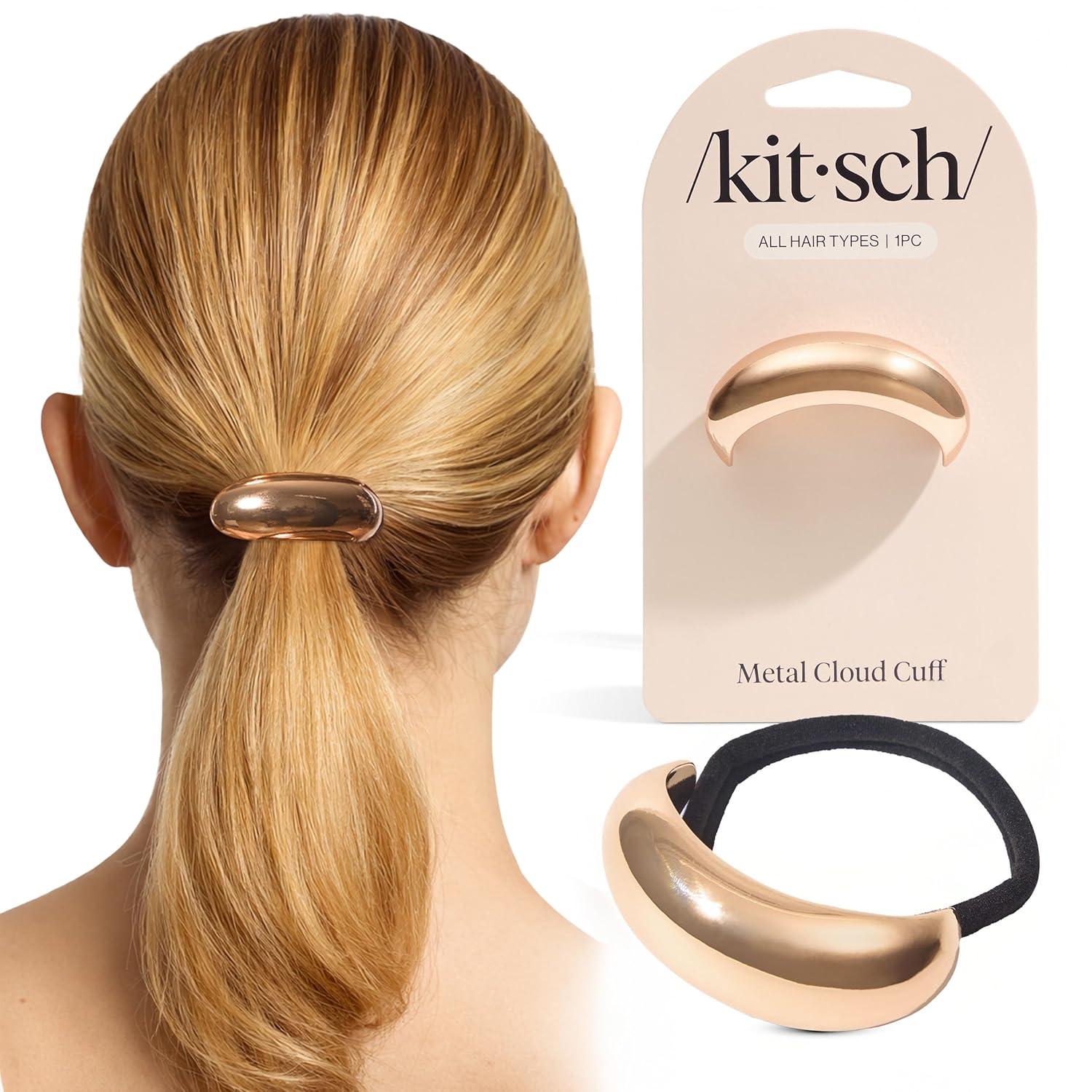 image:imageKitsch Rhinestone Gold Hair Cuff Metal Ponytail Cuff for Braids Updos amp Everyday Hairstyle Durable amp Elegant Hair Ties Girl Fashion Accessories Ideal Gifts For Women 1pcGold