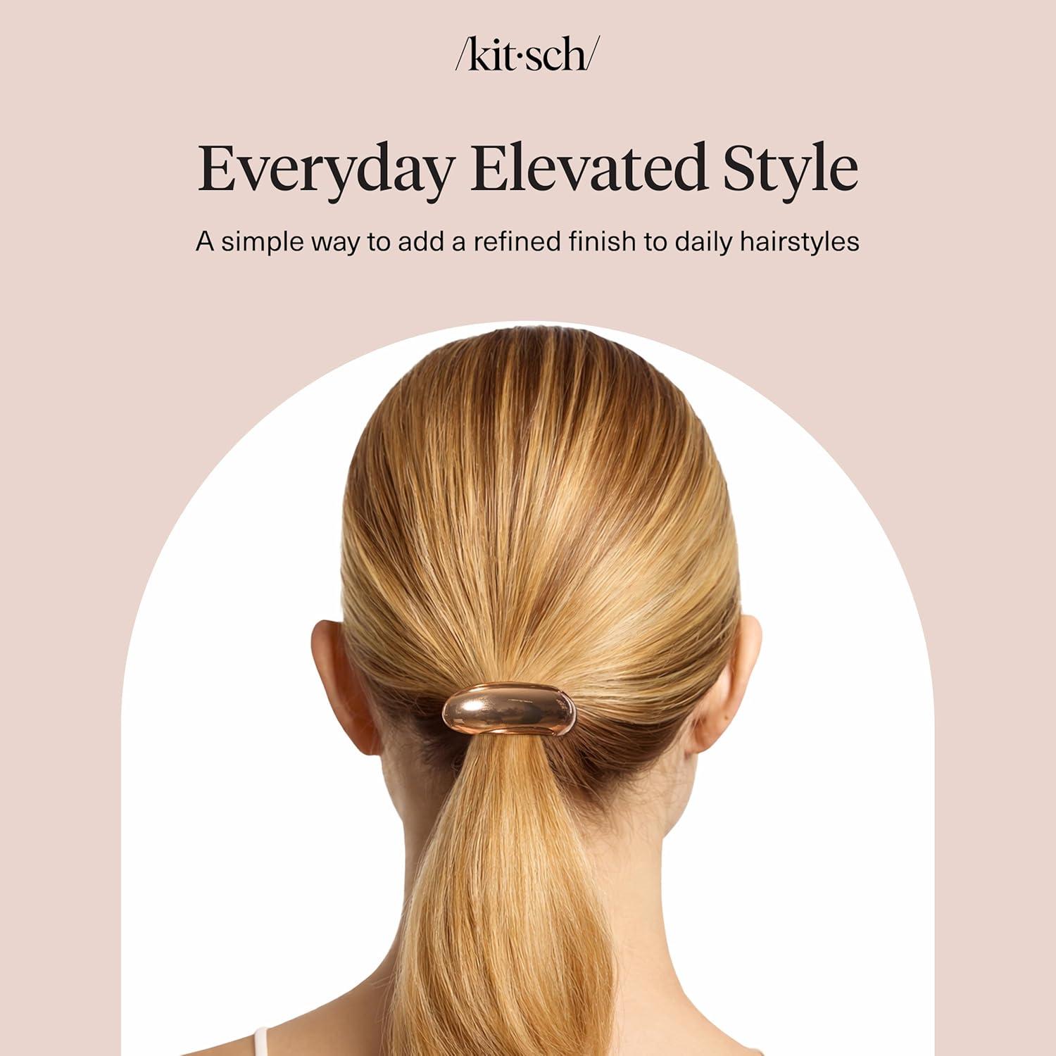 image:imageKitsch Rhinestone Gold Hair Cuff Metal Ponytail Cuff for Braids Updos amp Everyday Hairstyle Durable amp Elegant Hair Ties Girl Fashion Accessories Ideal Gifts For Women 1pcGold