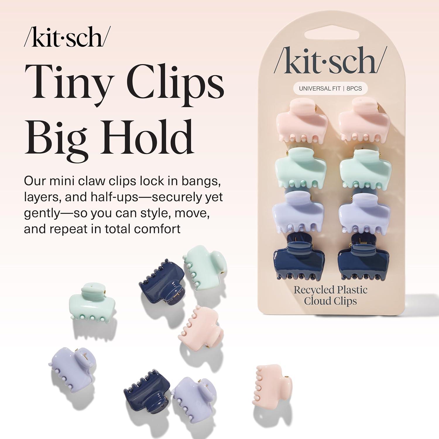 image:imageKitsch Small Hair Clips for Women Stays In Place Without Pulling or Snagging Durable Plastic Sturdy Small Claw Clips Ideal Gifts for Women Black amp Tortoise 6 PcsGarden Bouquet