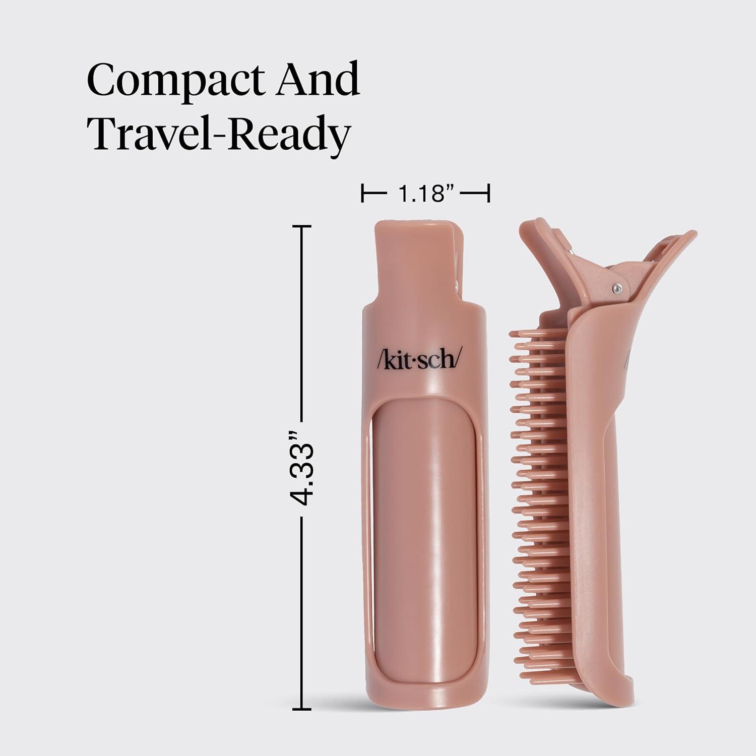 image:imageKitsch Volumizing Hair Clips For Styling for Women Hair Rollers for Women amp Volumed Curls Volumizing Hair Products Hair Roller Clips for Effortless and FrizzFree Curls That Last 2pc Terracotta