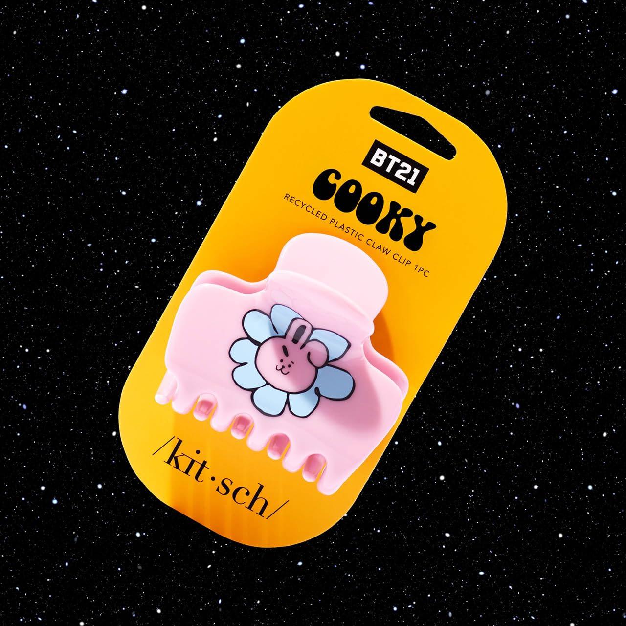 image:imageKitsch x Hello Kitty Medium Hair Clips for Women Strong Hold Claw Clips for Thick or Thin Hair Recycled Plastic NonSlip Durable Ideal Gifts For Women White with Red BowsCooky