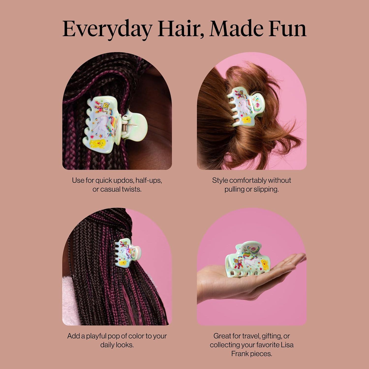 image:imageKitsch x Hello Kitty Medium Hair Clips for Women Strong Hold Claw Clips for Thick or Thin Hair Recycled Plastic NonSlip Durable Ideal Gifts For Women White with Red BowsMarkie