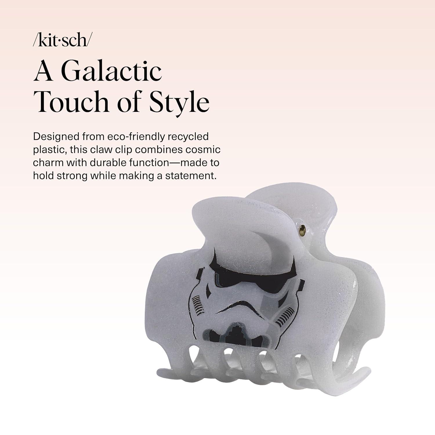 image:imageKitsch x Hello Kitty Medium Hair Clips for Women Strong Hold Claw Clips for Thick or Thin Hair Recycled Plastic NonSlip Durable Ideal Gifts For Women White with Red BowsStormtrooper