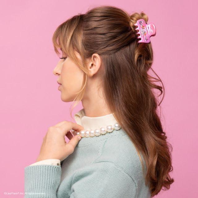 image:imageKitsch x Hello Kitty Medium Hair Clips for Women Strong Hold Claw Clips for Thick or Thin Hair Recycled Plastic NonSlip Durable Ideal Gifts For Women White with Red BowsAngel Kitty