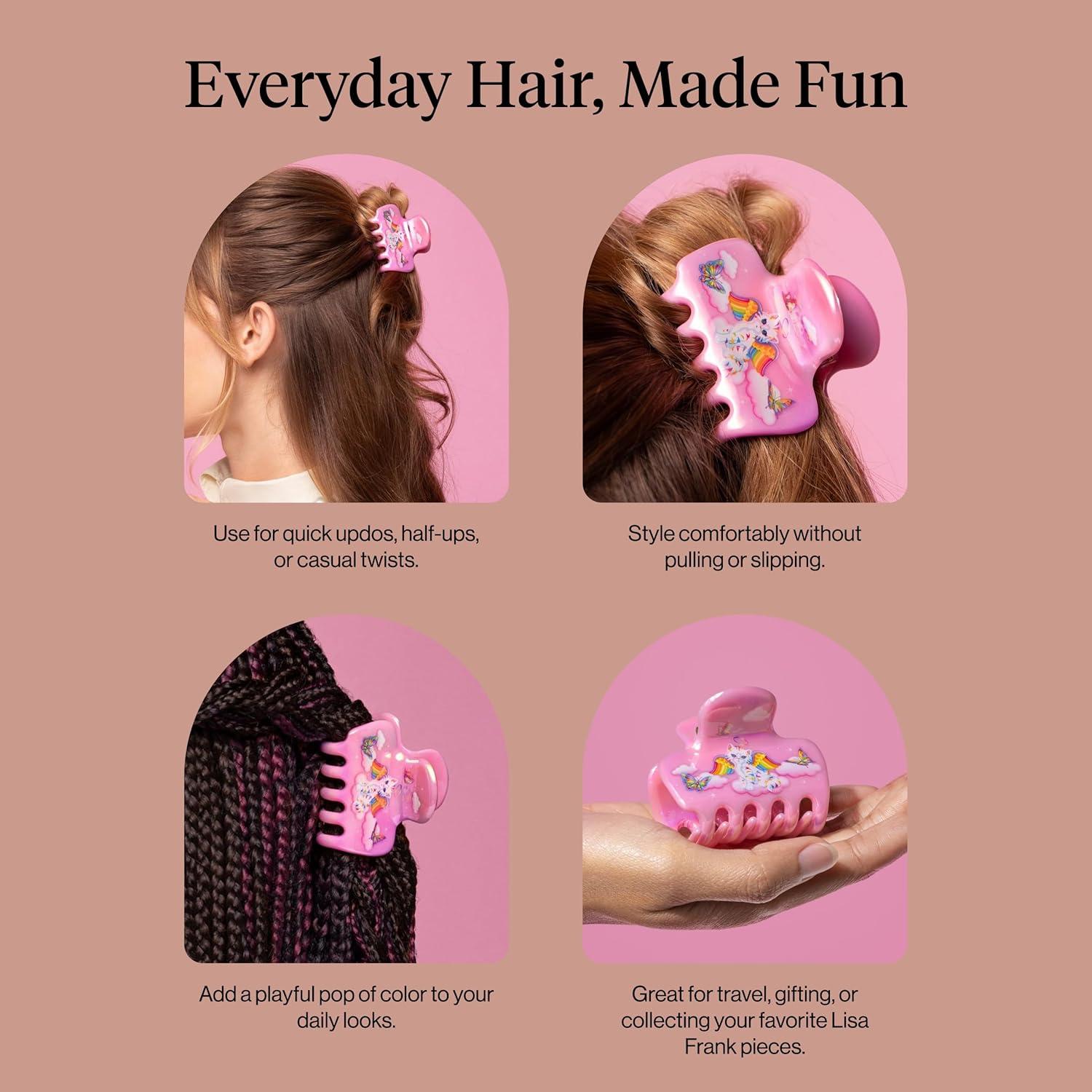 image:imageKitsch x Hello Kitty Medium Hair Clips for Women Strong Hold Claw Clips for Thick or Thin Hair Recycled Plastic NonSlip Durable Ideal Gifts For Women White with Red BowsAngel Kitty