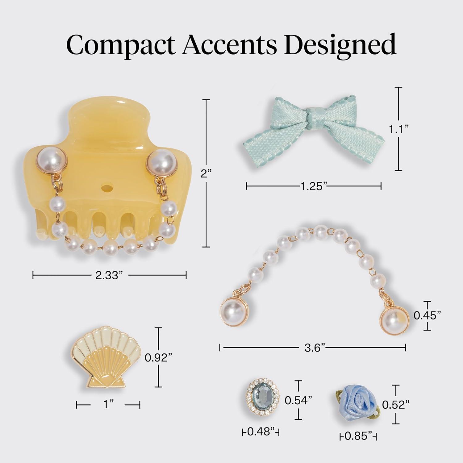 image:imageKitsch x Hello Kitty Medium Hair Clips for Women Strong Hold Claw Clips for Thick or Thin Hair Recycled Plastic NonSlip Durable Ideal Gifts For Women White with Red BowsCoastal Cottage