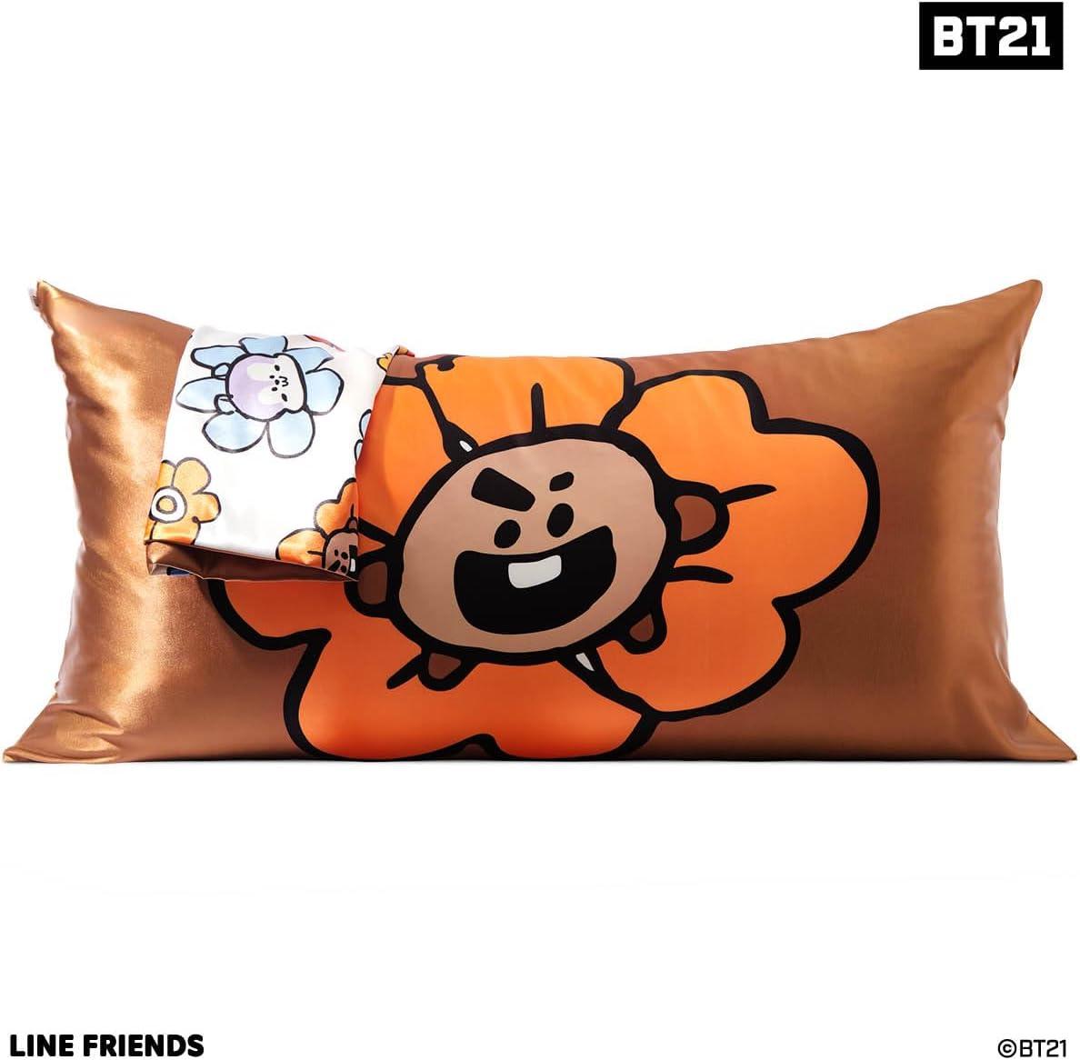 image:imageLisa Frank x Kitsch Satin Pillowcase with Zipper for Hair amp Skin Softer Than Silk Pillow Cases Smooth Cooling Satin Pillow Case WrinkleFree King Size Satin Pillow Case 19x36 Rainbow LeopardBt21 Shooky