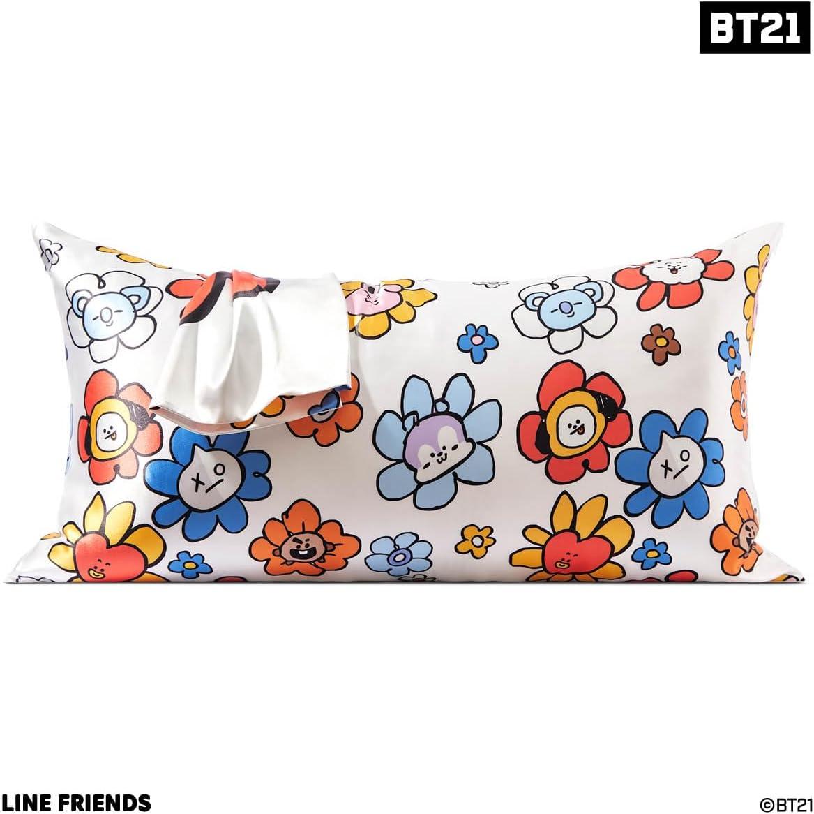 image:imageLisa Frank x Kitsch Satin Pillowcase with Zipper for Hair amp Skin Softer Than Silk Pillow Cases Smooth Cooling Satin Pillow Case WrinkleFree King Size Satin Pillow Case 19x36 Rainbow LeopardBt21 Rj