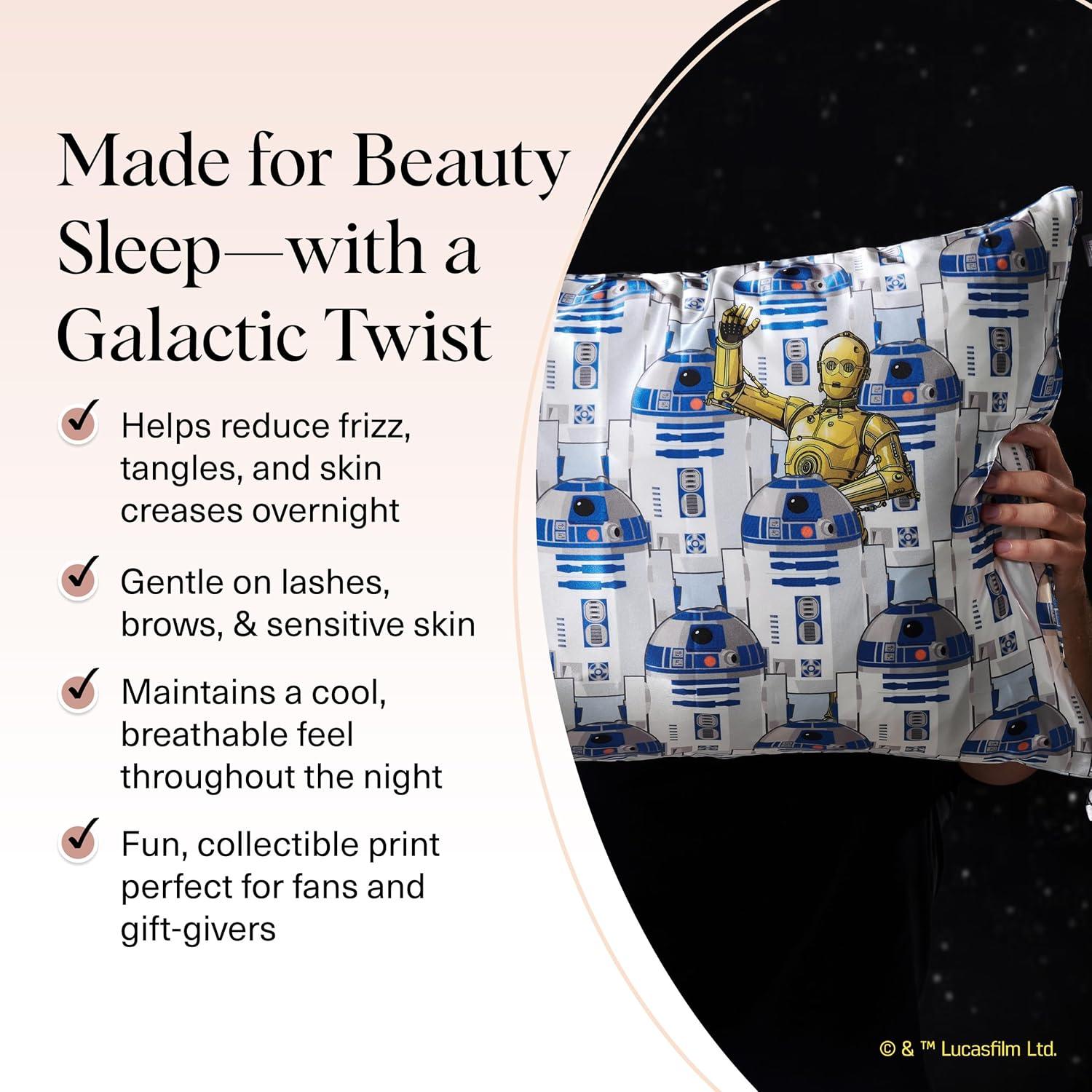 image:imageLisa Frank x Kitsch Satin Pillowcase with Zipper for Hair amp Skin Softer Than Silk Pillow Cases Smooth Cooling Satin Pillow Case WrinkleFree King Size Satin Pillow Case 19x36 Rainbow LeopardR2d2 C3po