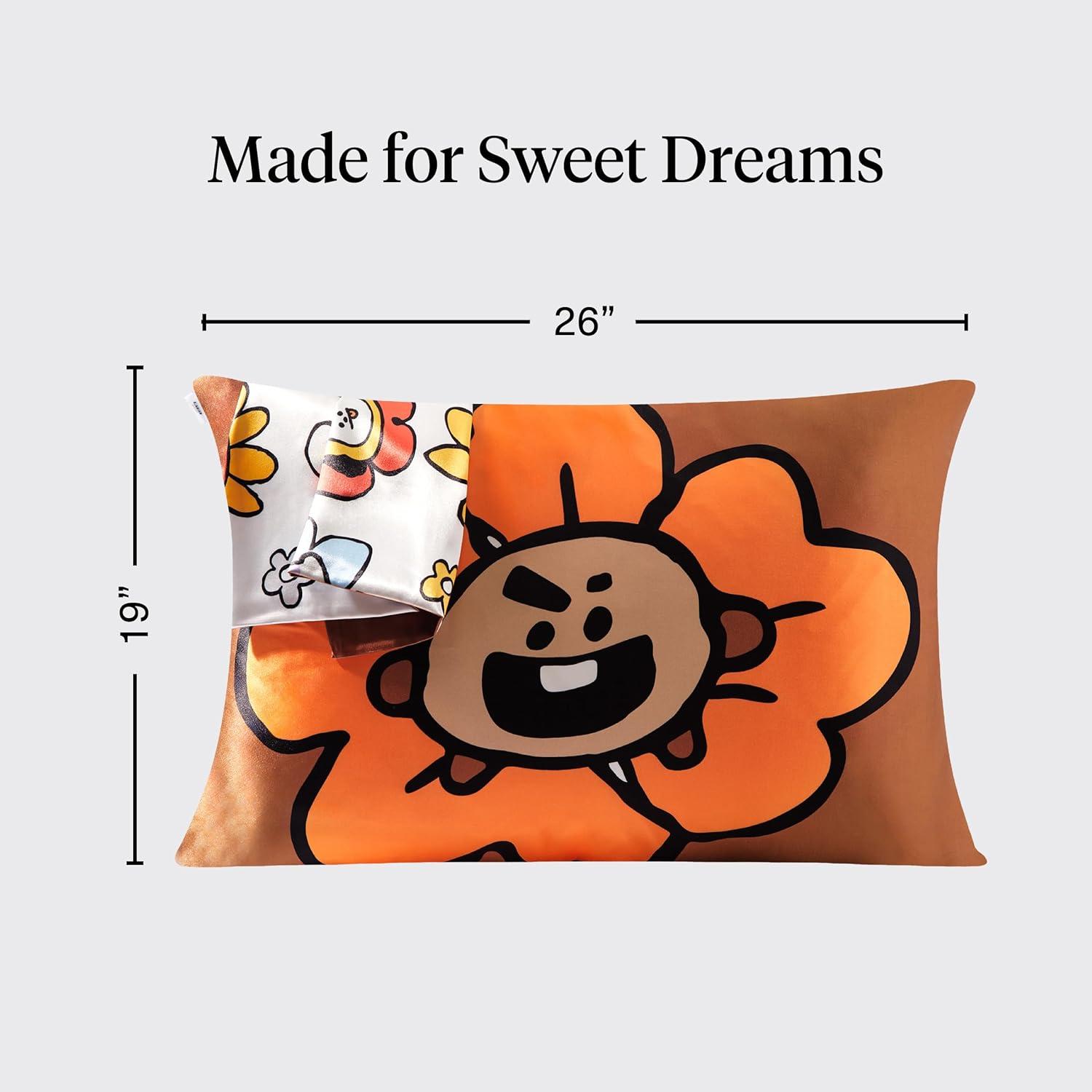 image:imageLisa Frank x Kitsch Satin Pillowcase with Zipper for Hair amp Skin Softer Than Silk Pillow Cases Smooth Cooling Satin Pillow Case WrinkleFree King Size Satin Pillow Case 19x36 Rainbow LeopardBt21 Shooky
