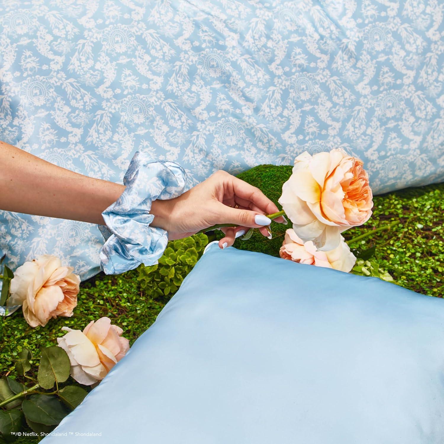 image:imageLisa Frank x Kitsch Satin Pillowcase with Zipper for Hair amp Skin Softer Than Silk Pillow Cases Smooth Cooling Satin Pillow Case WrinkleFree King Size Satin Pillow Case 19x36 Rainbow LeopardBridgerton Toile De Blue