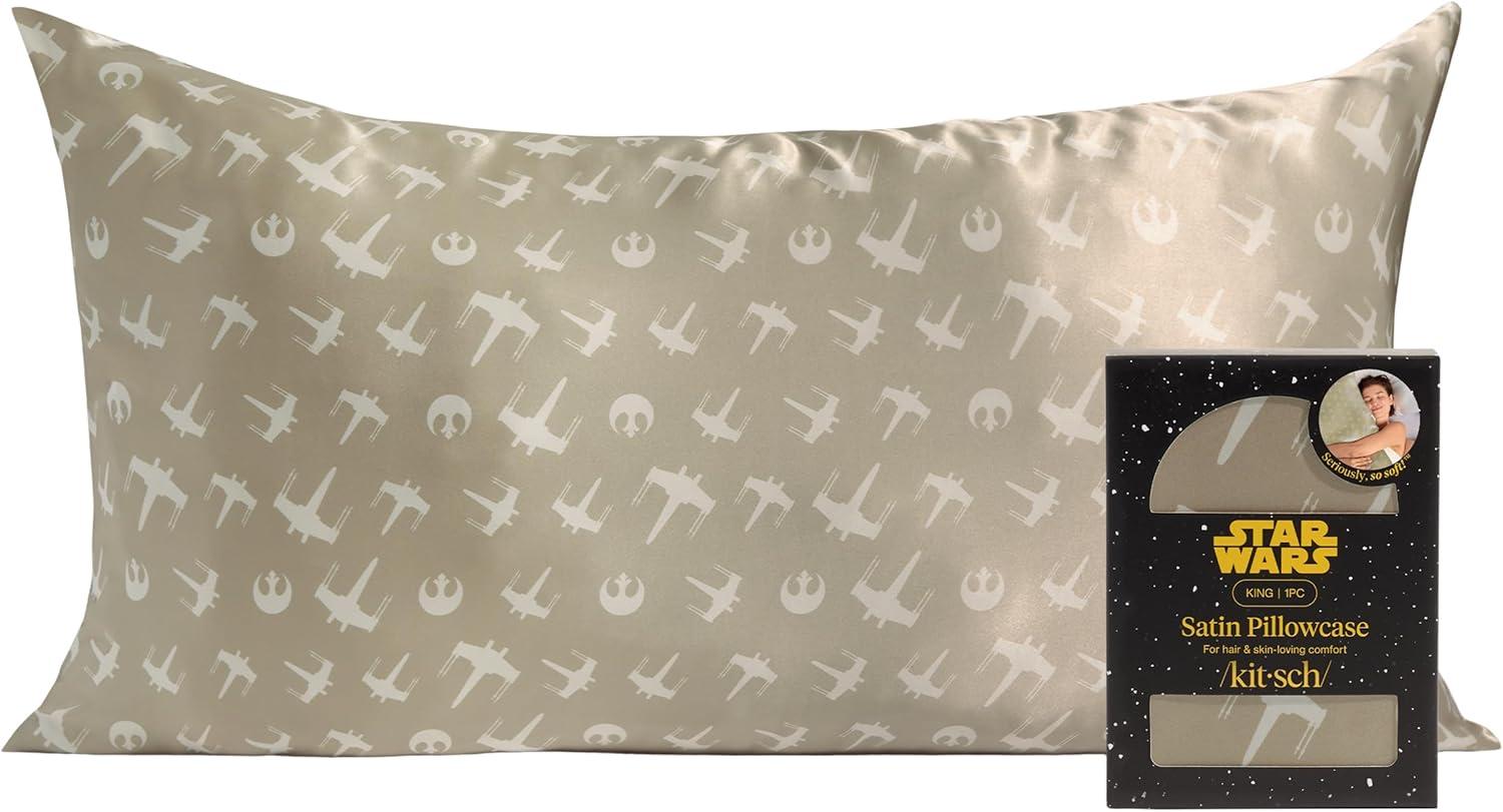 image:imageLisa Frank x Kitsch Satin Pillowcase with Zipper for Hair amp Skin Softer Than Silk Pillow Cases Smooth Cooling Satin Pillow Case WrinkleFree King Size Satin Pillow Case 19x36 Rainbow LeopardRebel Alliance