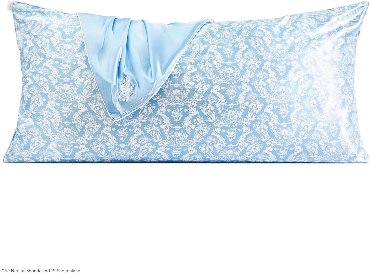 image:imageLisa Frank x Kitsch Satin Pillowcase with Zipper for Hair amp Skin Softer Than Silk Pillow Cases Smooth Cooling Satin Pillow Case WrinkleFree King Size Satin Pillow Case 19x36 Rainbow LeopardBridgerton Toile De Blue