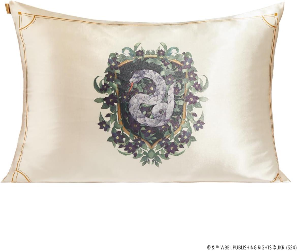 image:imageLisa Frank x Kitsch Satin Pillowcase with Zipper for Hair amp Skin Softer Than Silk Pillow Cases Smooth Cooling Satin Pillow Case WrinkleFree King Size Satin Pillow Case 19x36 Rainbow LeopardHarry Potter Slytherin