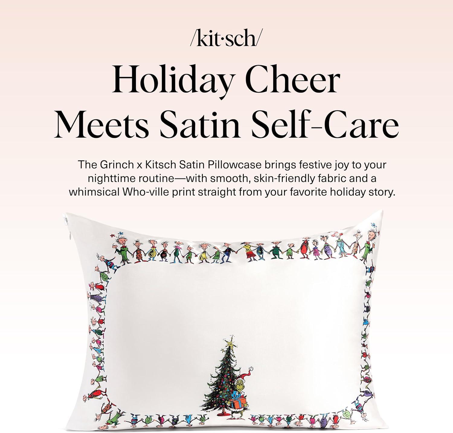 image:imageLisa Frank x Kitsch Satin Pillowcase with Zipper for Hair amp Skin Softer Than Silk Pillow Cases Smooth Cooling Satin Pillow Case WrinkleFree King Size Satin Pillow Case 19x36 Rainbow LeopardWhoville