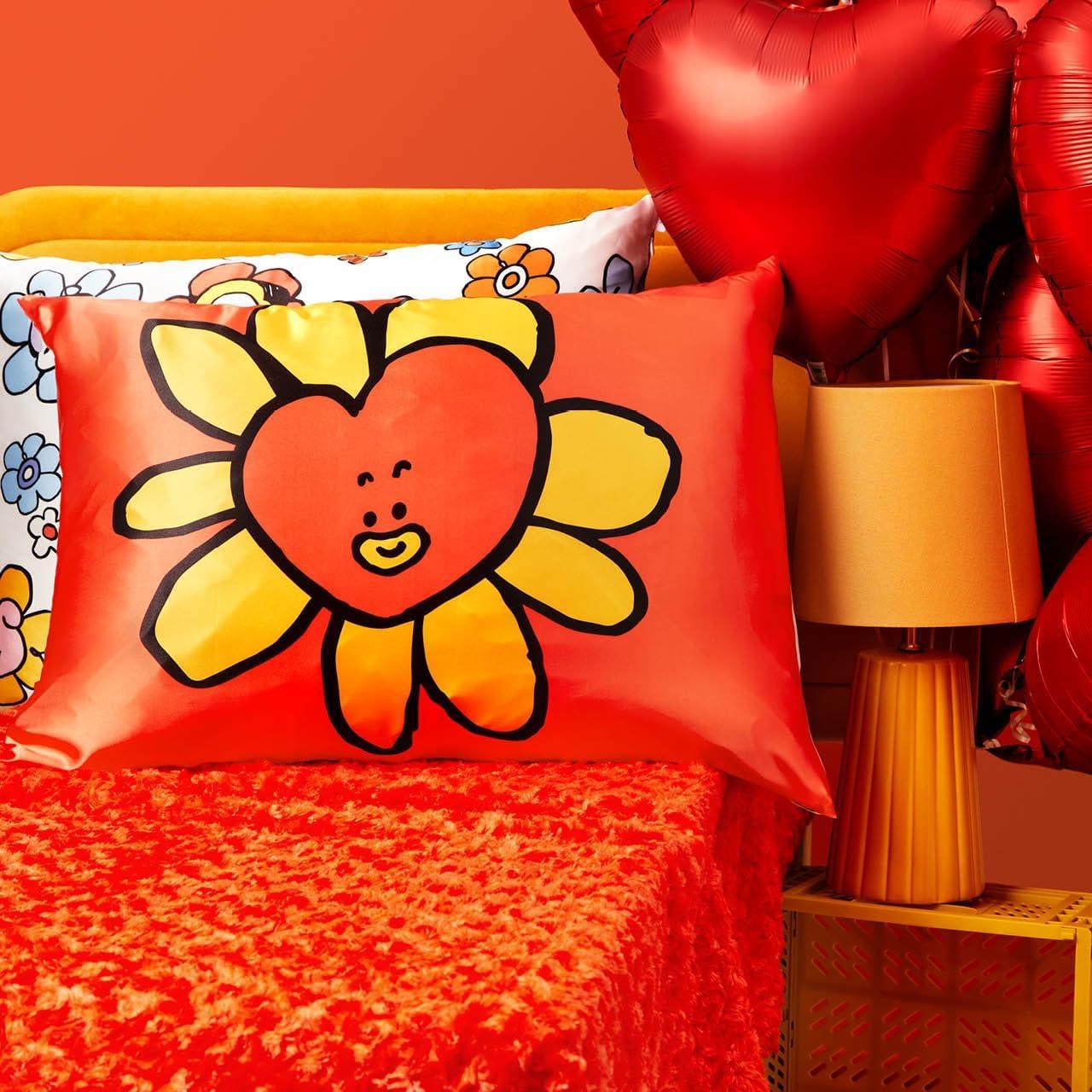 image:imageLisa Frank x Kitsch Satin Pillowcase with Zipper for Hair amp Skin Softer Than Silk Pillow Cases Smooth Cooling Satin Pillow Case WrinkleFree King Size Satin Pillow Case 19x36 Rainbow LeopardBt21 Tata