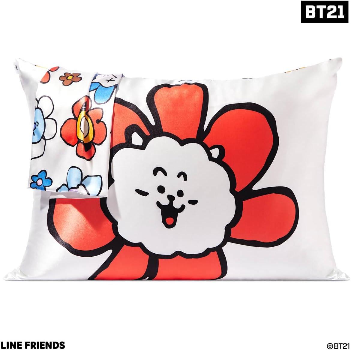 image:imageLisa Frank x Kitsch Satin Pillowcase with Zipper for Hair amp Skin Softer Than Silk Pillow Cases Smooth Cooling Satin Pillow Case WrinkleFree King Size Satin Pillow Case 19x36 Rainbow LeopardBt21 Rj