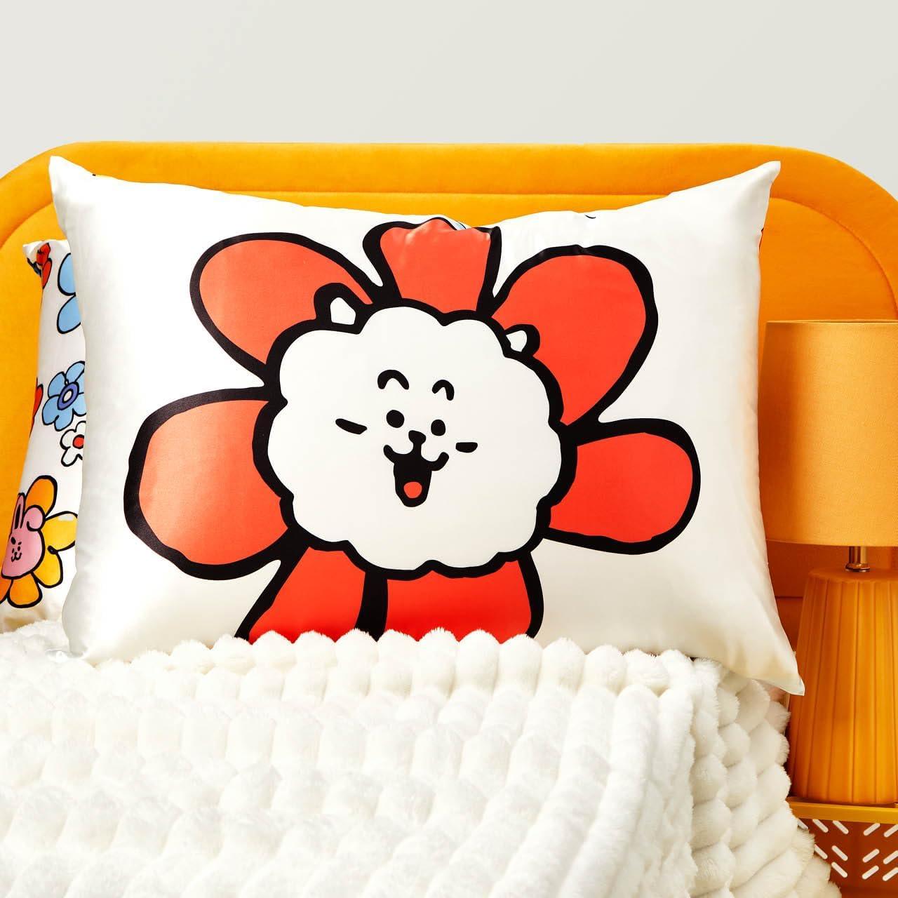 image:imageLisa Frank x Kitsch Satin Pillowcase with Zipper for Hair amp Skin Softer Than Silk Pillow Cases Smooth Cooling Satin Pillow Case WrinkleFree King Size Satin Pillow Case 19x36 Rainbow LeopardBt21 Rj