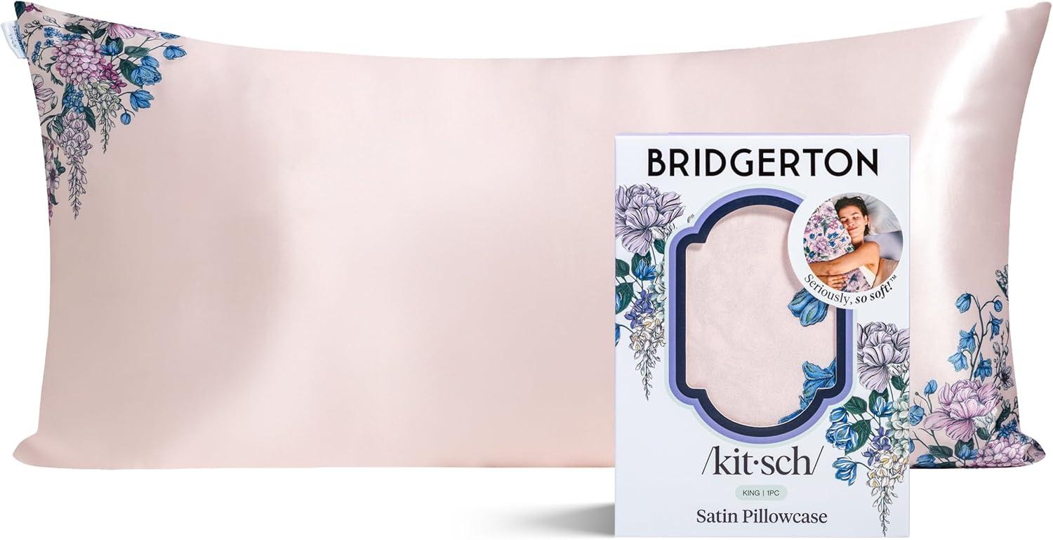 image:imageLisa Frank x Kitsch Satin Pillowcase with Zipper for Hair amp Skin Softer Than Silk Pillow Cases Smooth Cooling Satin Pillow Case WrinkleFree King Size Satin Pillow Case 19x36 Rainbow LeopardWisteria