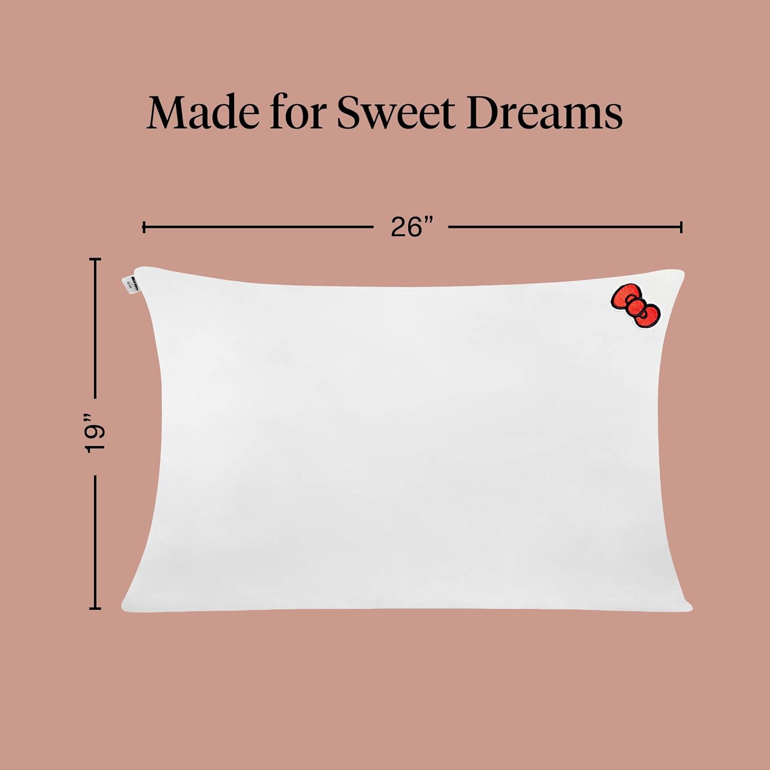 image:imageLisa Frank x Kitsch Satin Pillowcase with Zipper for Hair amp Skin Softer Than Silk Pillow Cases Smooth Cooling Satin Pillow Case WrinkleFree King Size Satin Pillow Case 19x36 Rainbow LeopardHello Kitty Ivory