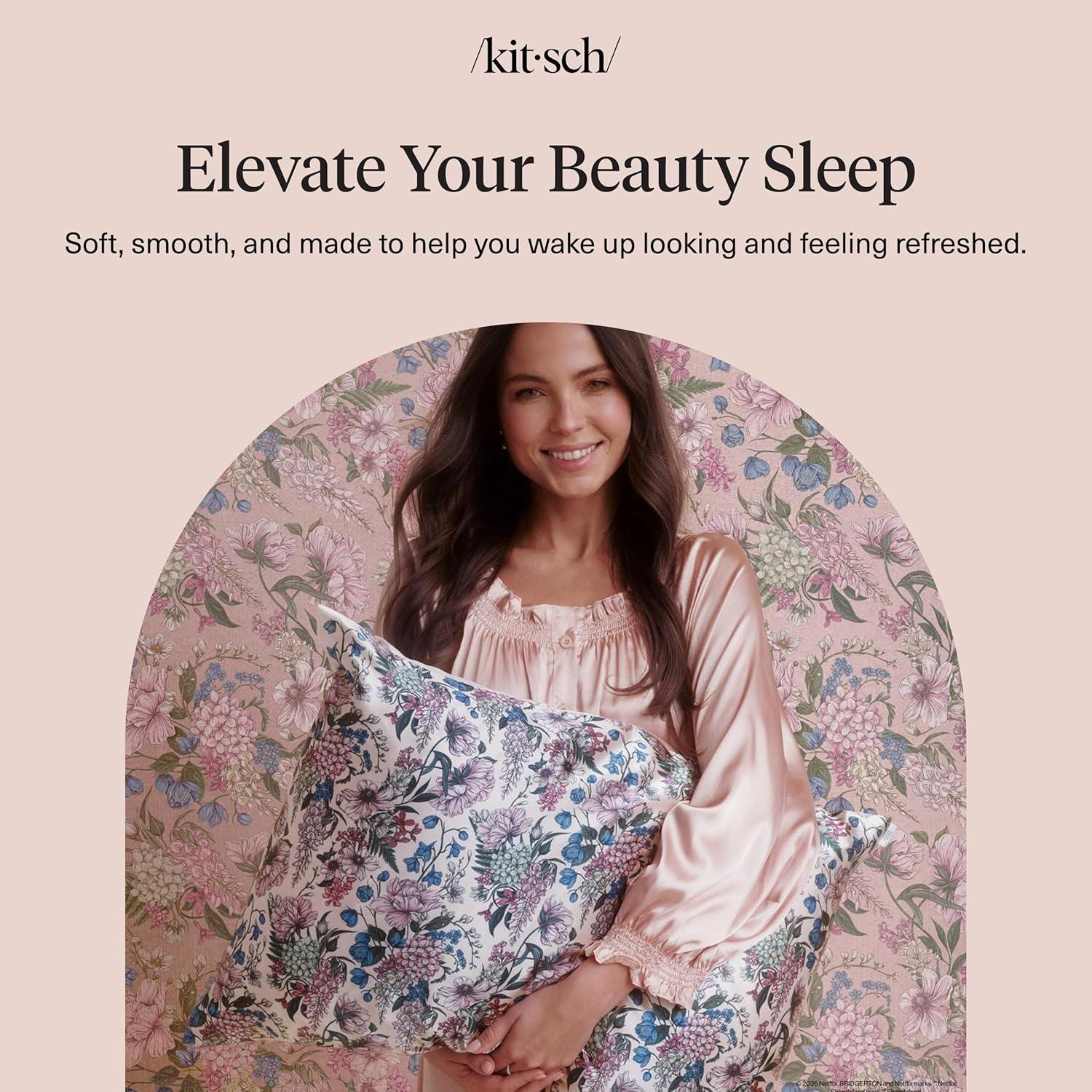 image:imageLisa Frank x Kitsch Satin Pillowcase with Zipper for Hair amp Skin Softer Than Silk Pillow Cases Smooth Cooling Satin Pillow Case WrinkleFree King Size Satin Pillow Case 19x36 Rainbow LeopardWisteria