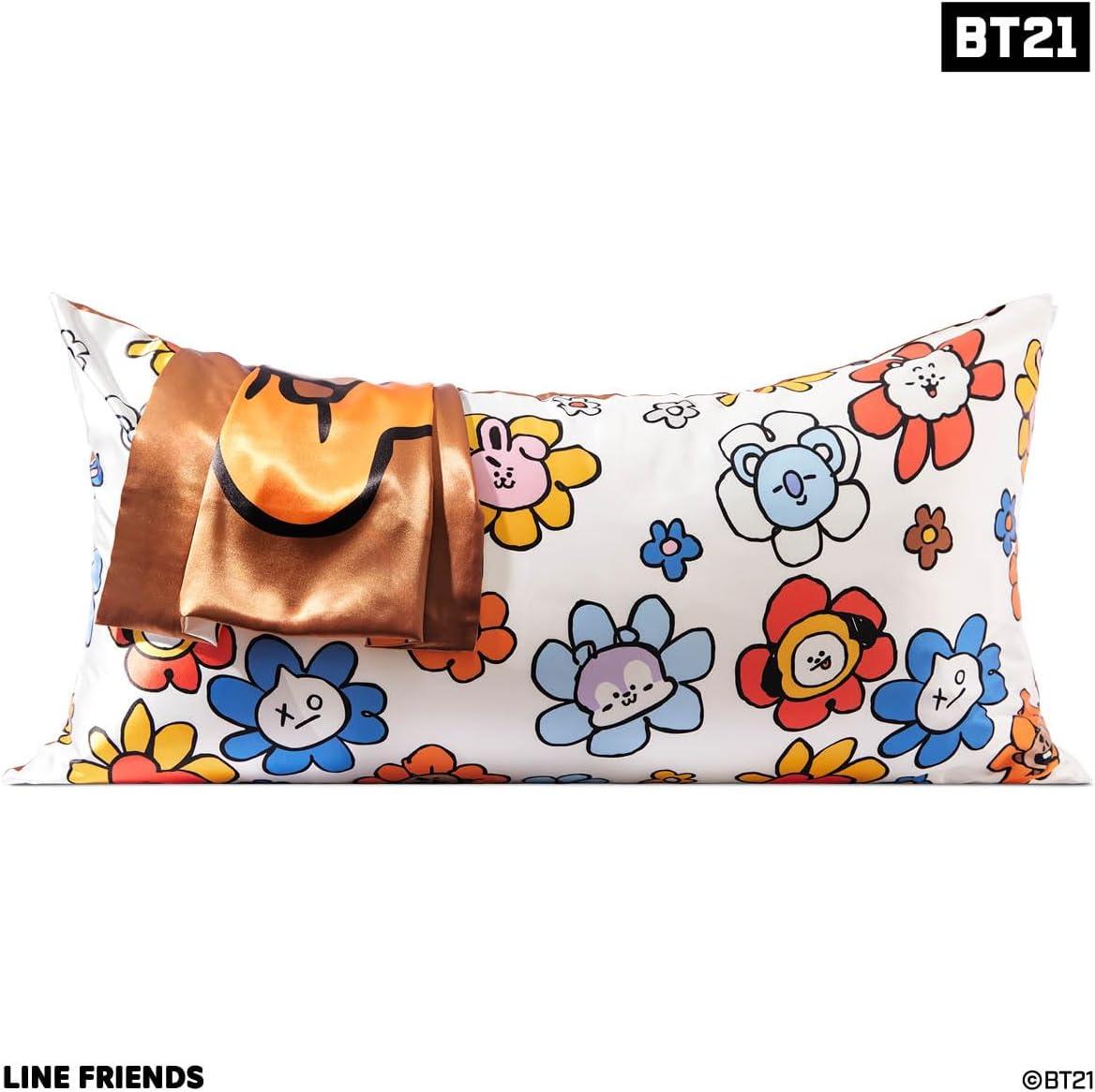 image:imageLisa Frank x Kitsch Satin Pillowcase with Zipper for Hair amp Skin Softer Than Silk Pillow Cases Smooth Cooling Satin Pillow Case WrinkleFree King Size Satin Pillow Case 19x36 Rainbow LeopardBt21 Shooky
