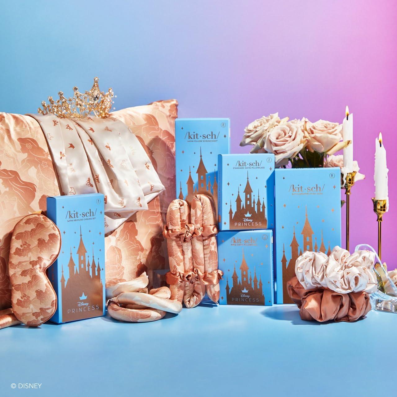 image:imageLisa Frank x Kitsch Satin Pillowcase with Zipper for Hair amp Skin Softer Than Silk Pillow Cases Smooth Cooling Satin Pillow Case WrinkleFree King Size Satin Pillow Case 19x36 Rainbow LeopardDisney Desert Crown