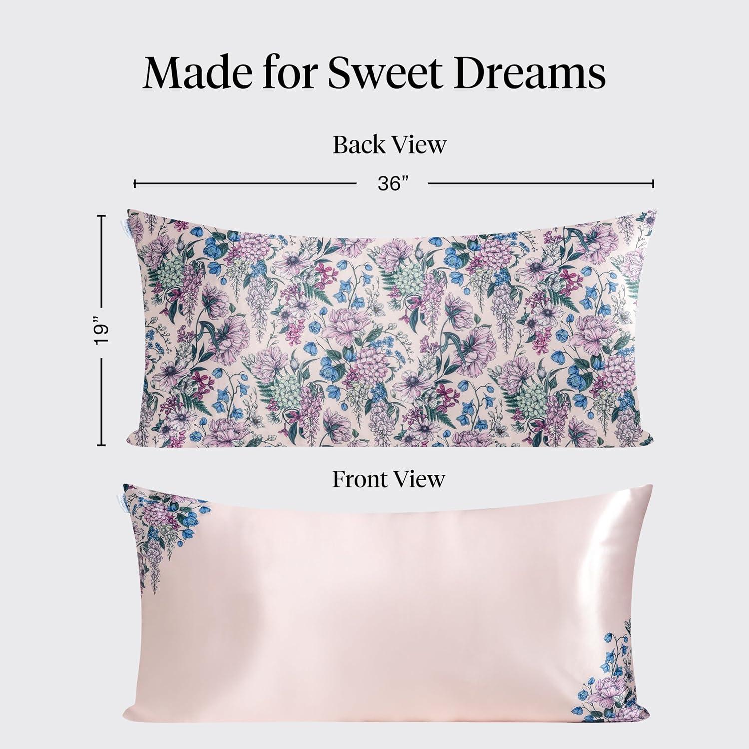 image:imageLisa Frank x Kitsch Satin Pillowcase with Zipper for Hair amp Skin Softer Than Silk Pillow Cases Smooth Cooling Satin Pillow Case WrinkleFree King Size Satin Pillow Case 19x36 Rainbow LeopardWisteria