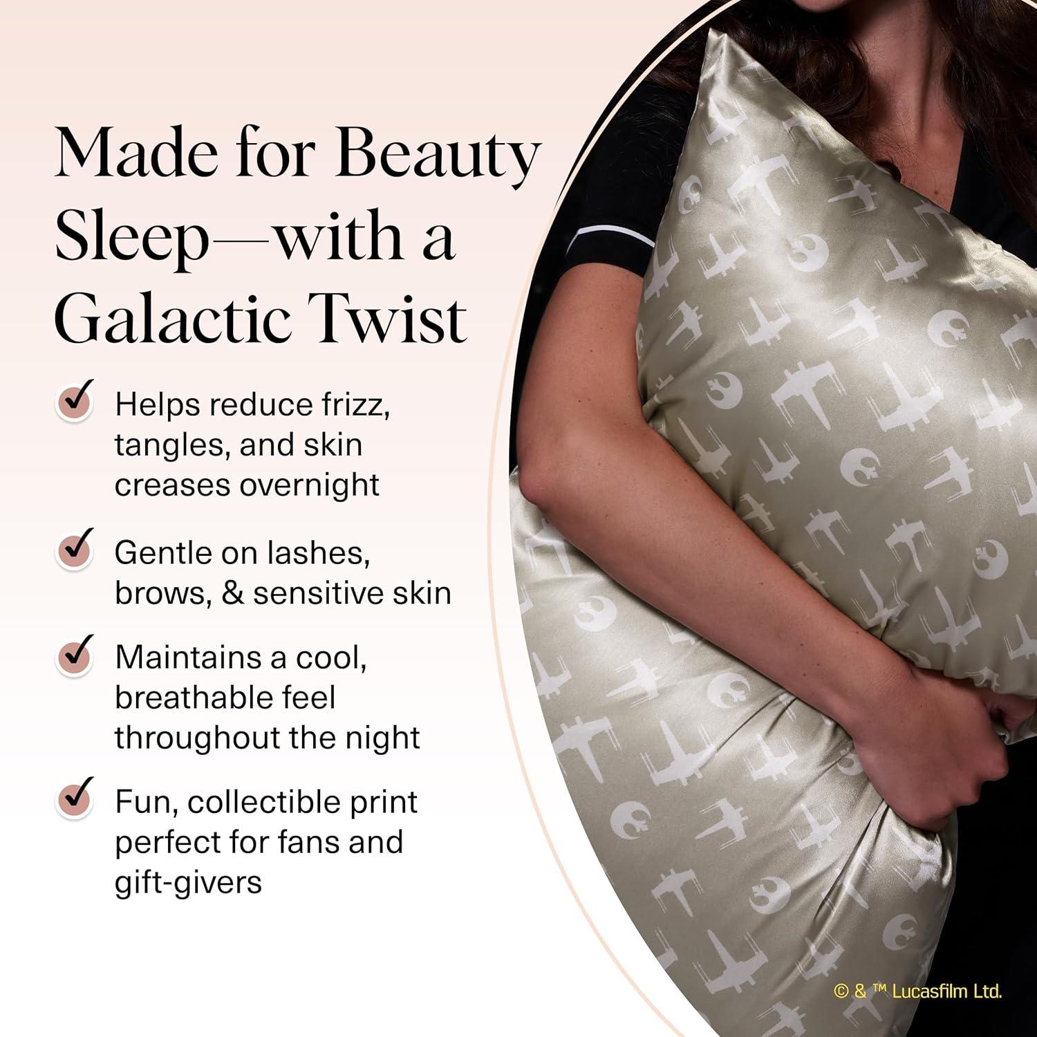image:imageLisa Frank x Kitsch Satin Pillowcase with Zipper for Hair amp Skin Softer Than Silk Pillow Cases Smooth Cooling Satin Pillow Case WrinkleFree King Size Satin Pillow Case 19x36 Rainbow LeopardRebel Alliance