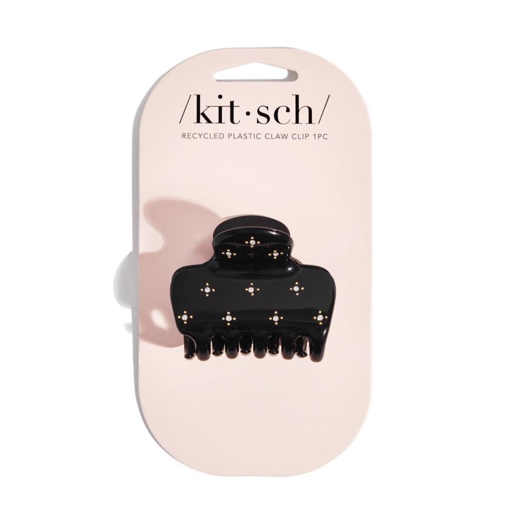image:imageKitsch x Hello Kitty Medium Hair Clips for Women Strong Hold Claw Clips for Thick or Thin Hair Recycled Plastic NonSlip Durable Ideal Gifts For Women White with Red BowsRhinestone Black