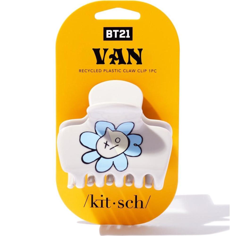 image:imageKitsch x Hello Kitty Medium Hair Clips for Women Strong Hold Claw Clips for Thick or Thin Hair Recycled Plastic NonSlip Durable Ideal Gifts For Women White with Red BowsVan