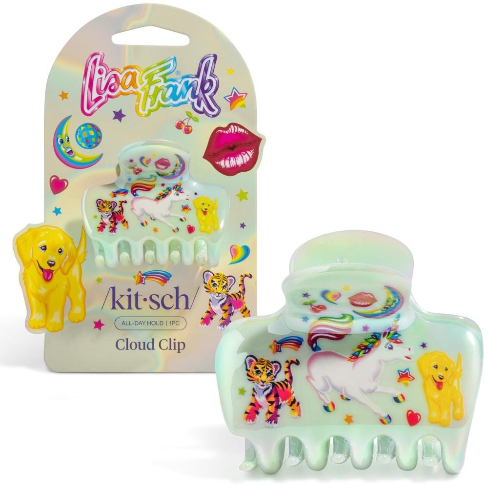 image:imageKitsch x Hello Kitty Medium Hair Clips for Women Strong Hold Claw Clips for Thick or Thin Hair Recycled Plastic NonSlip Durable Ideal Gifts For Women White with Red BowsMarkie