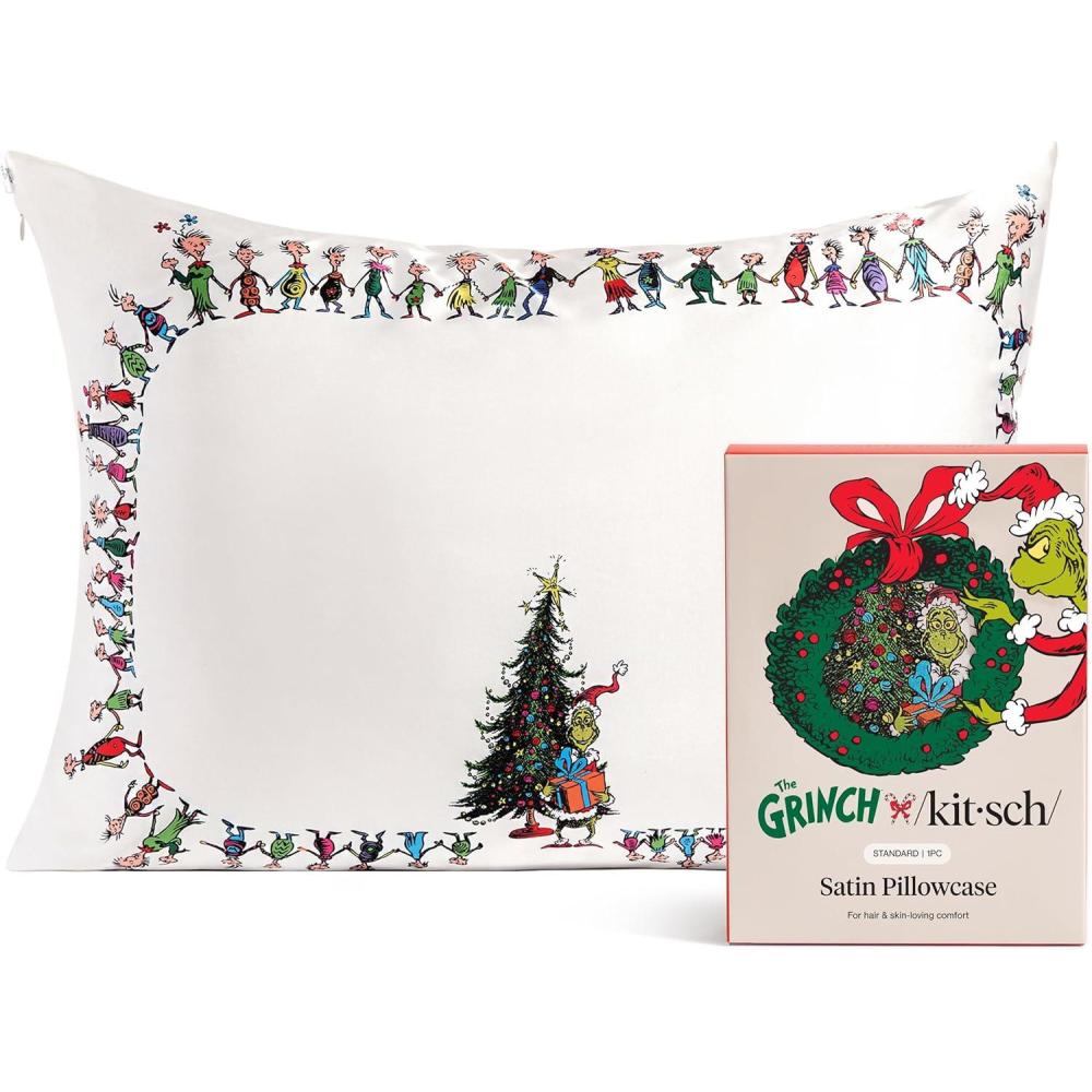 image:imageLisa Frank x Kitsch Satin Pillowcase with Zipper for Hair amp Skin Softer Than Silk Pillow Cases Smooth Cooling Satin Pillow Case WrinkleFree King Size Satin Pillow Case 19x36 Rainbow LeopardWhoville