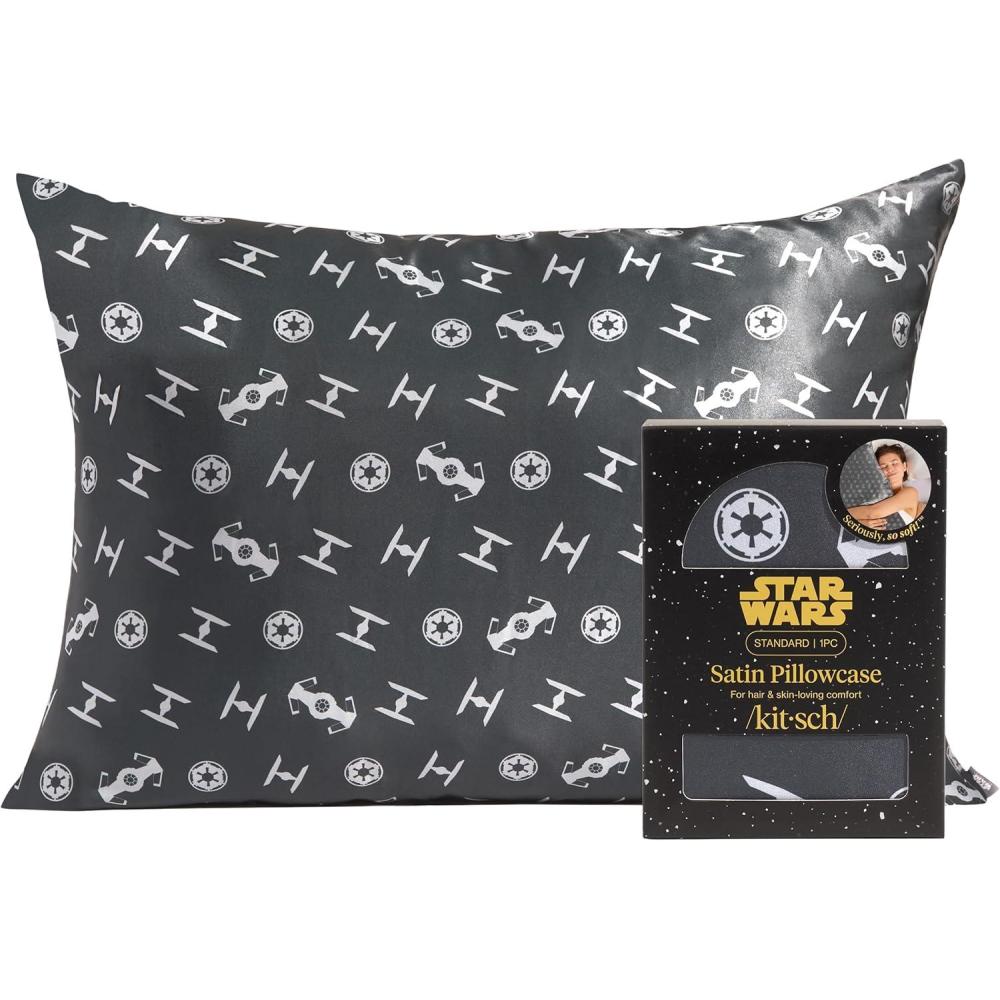 image:imageLisa Frank x Kitsch Satin Pillowcase with Zipper for Hair amp Skin Softer Than Silk Pillow Cases Smooth Cooling Satin Pillow Case WrinkleFree King Size Satin Pillow Case 19x36 Rainbow LeopardGalactic Empire