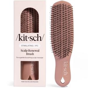 Kitsch Scalp Renewal Brush – Exfoliating & Scalp Massager for Hair Growth, Gentle Head Massage Brush to Remove Buildup, Boost Circulation & Relaxing Head Scrubber for Washing Hair – Terracotta