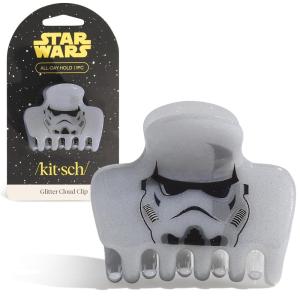 Kitsch x Hello Kitty Medium Hair Clips for Women – Strong Hold Claw Clips for Thick or Thin Hair – Recycled Plastic, Non-Slip, Durable | Ideal Gifts For Women – White with Red Bows(Stormtrooper)